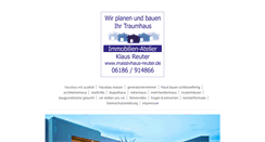 Desktop Screenshot of massivhaus-reuter.de